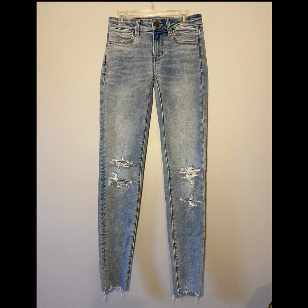 American Eagle size 00Regular cropped jeggings